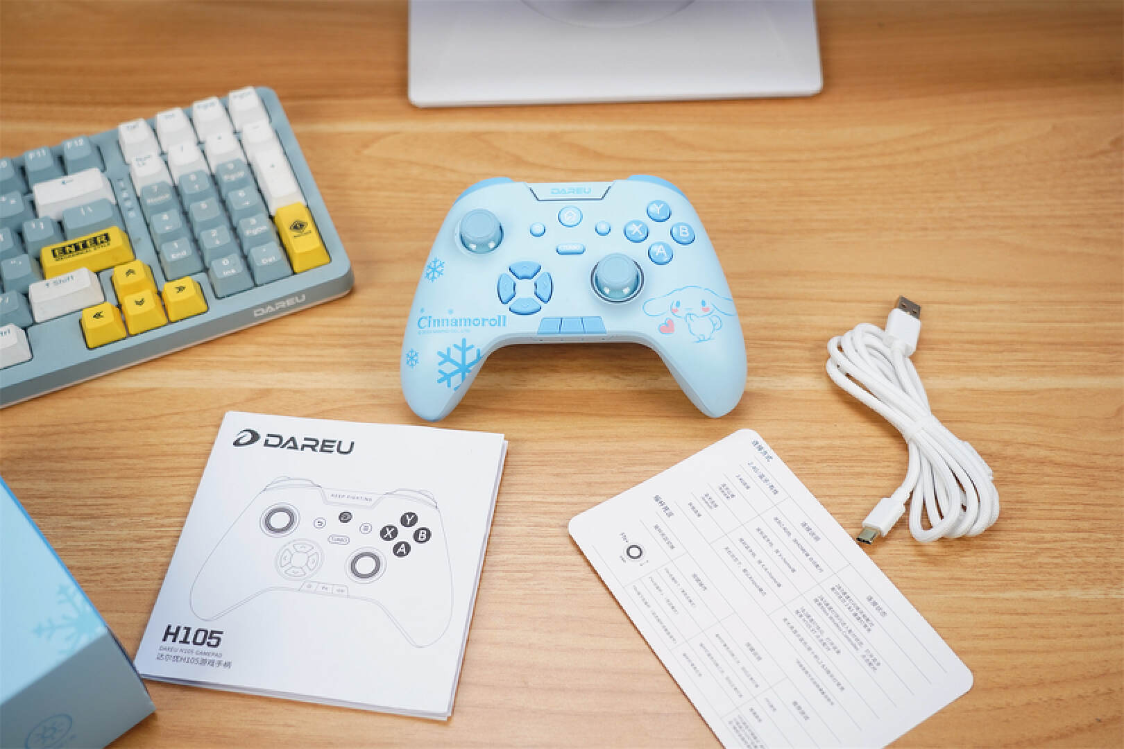 高颜值，高性能，达尔优三丽鸥联名版玉桂狗手柄使用分享！