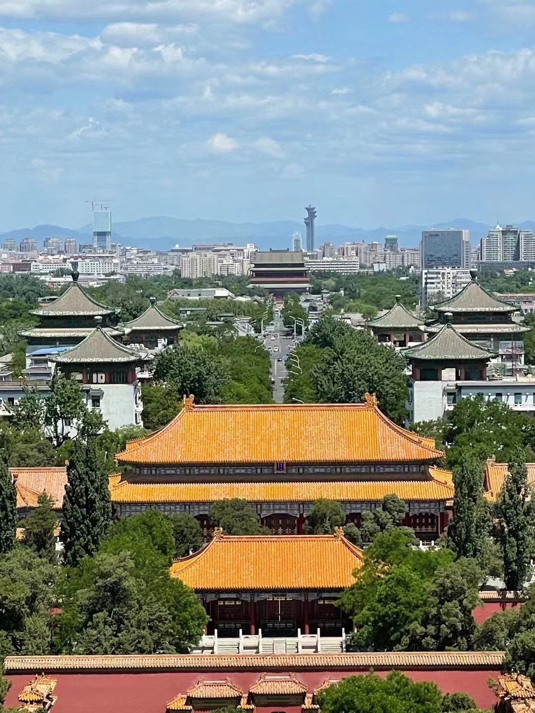 来北京一定要去一趟景山公园,北京景山公园春节风景
