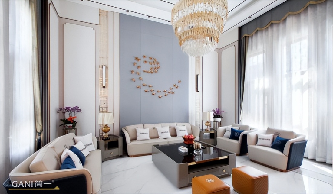 简一瓷砖怎么样?将新中式别墅的通透大气表现得淋漓极致