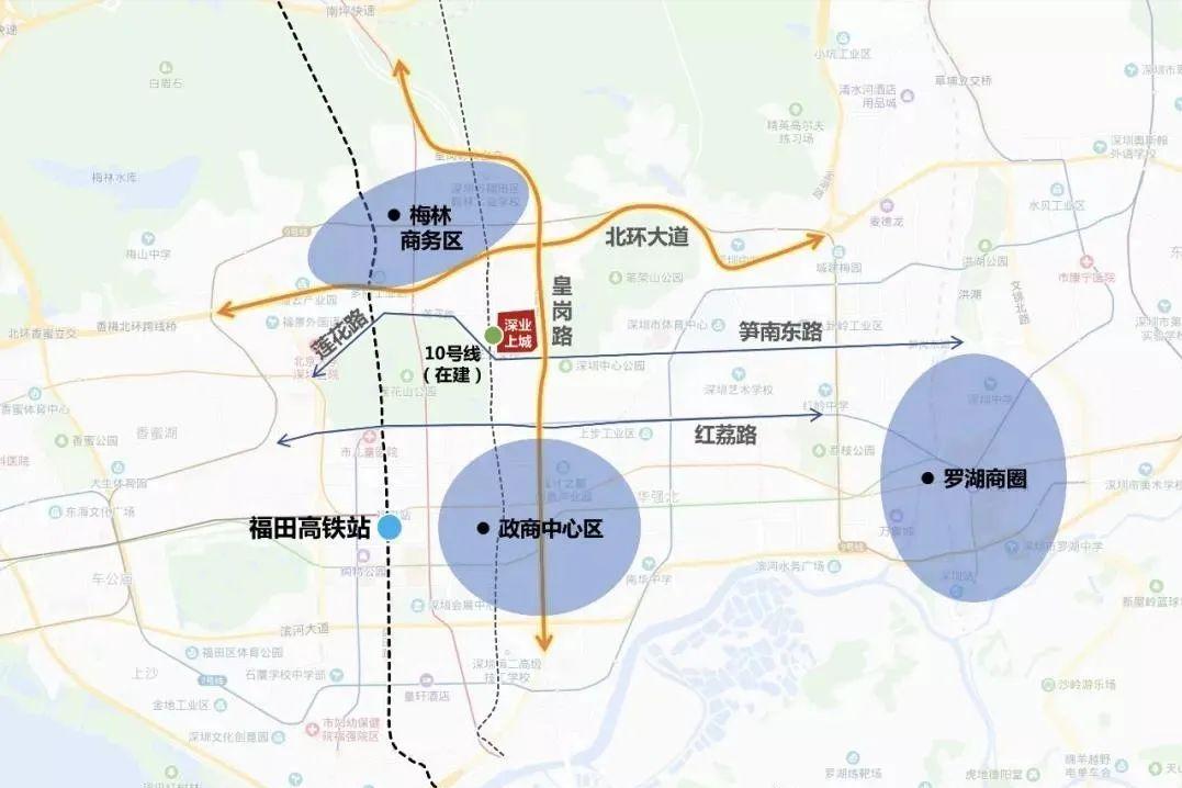 深业上城公寓,深业上城到笔架山的桥