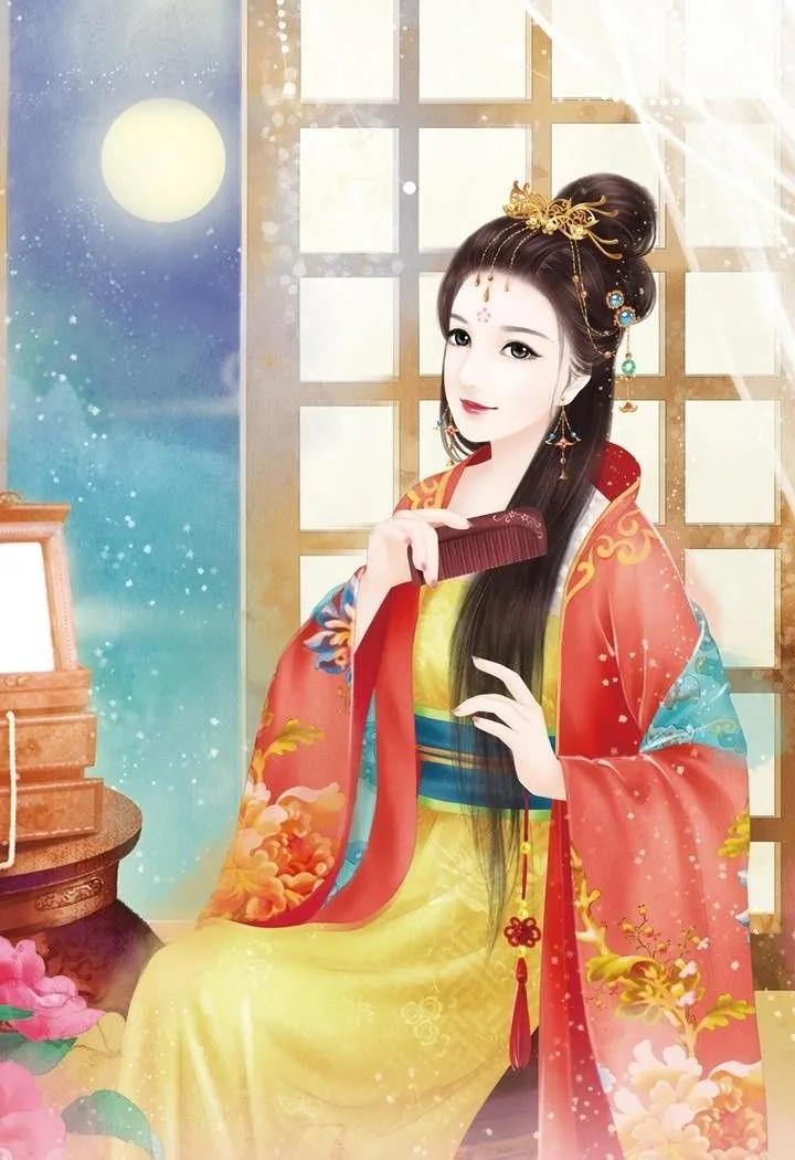 精美手绘手机壁纸古装演员,唐嫣古装高清壁纸