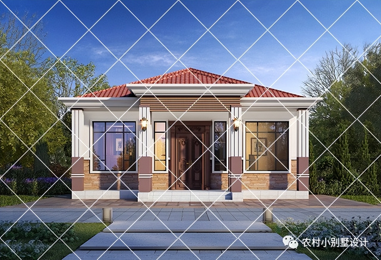 一层半层小别墅新款农村自建房,农村自建房一层别墅设计最新款