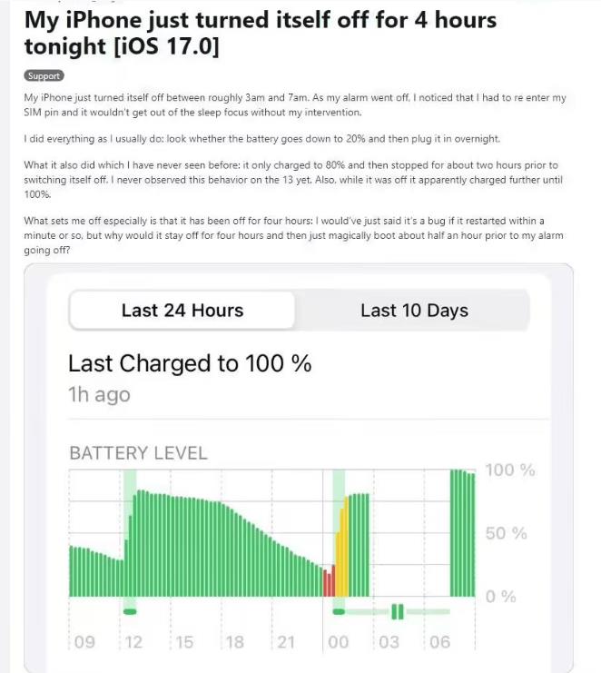 iphone12自动关机怎么回事,iphone自动关机后电量为零