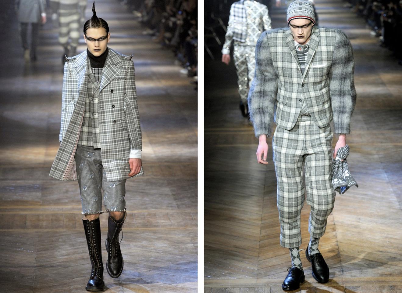 thombrowne侧边四条纹,thombrowne彩虹条纹短裤