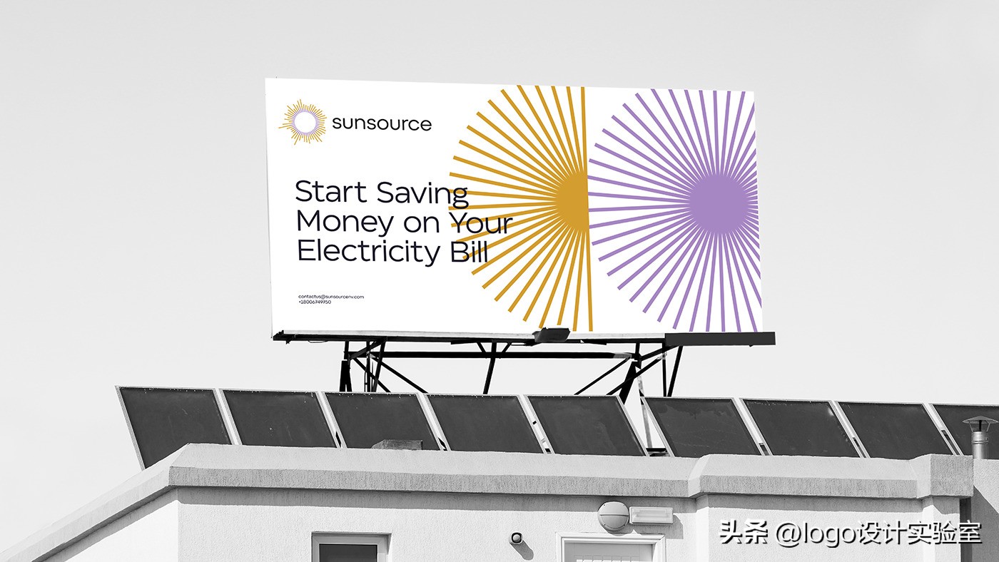 Sunsource太阳能承包商品牌logo设计via:MolokoCreativeAgency