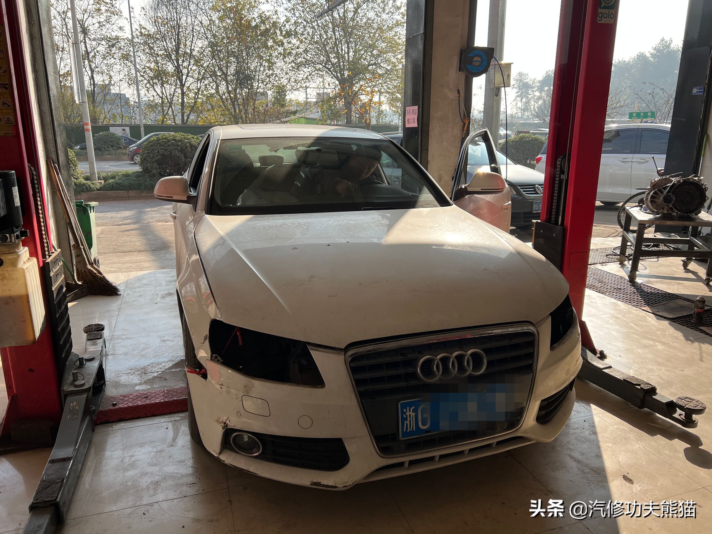 老车翻新修复奥迪a4,修复报废奥迪a4