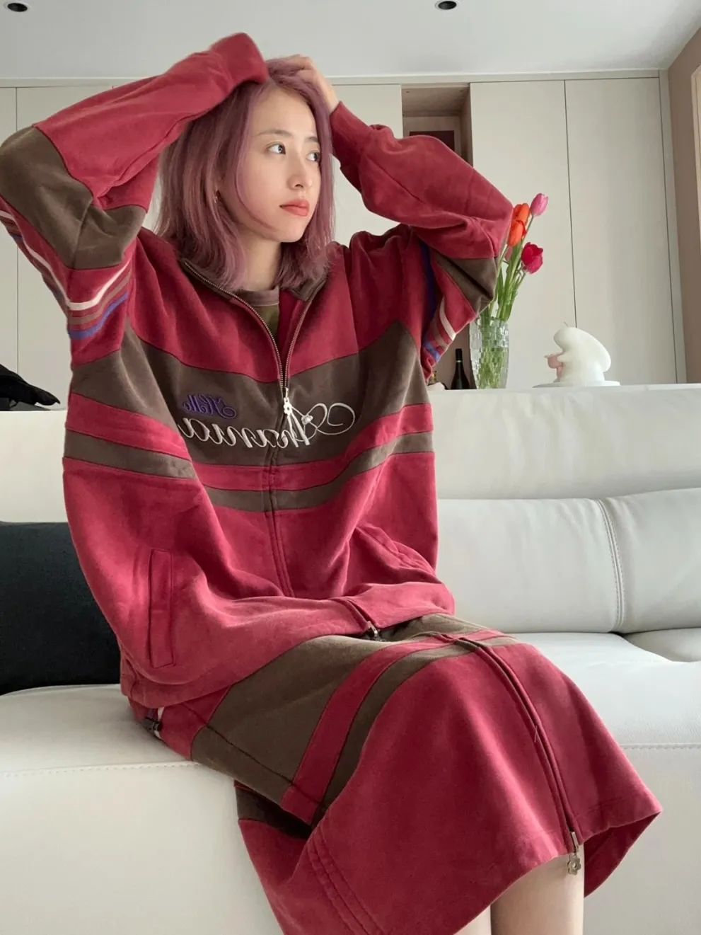 工装风穿搭周雨彤,周雨彤穿搭思路