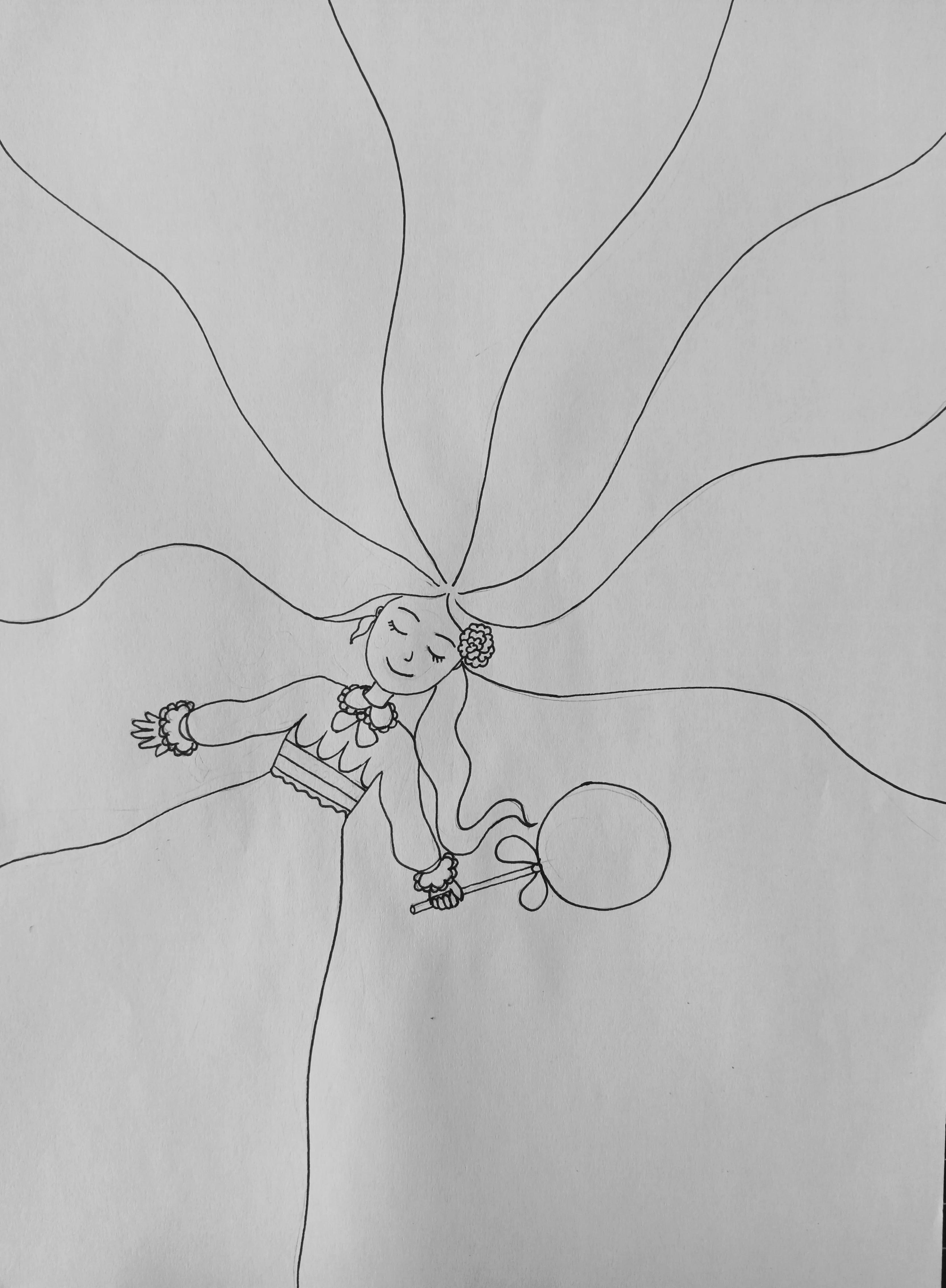 教你怎么画一个在吃棒棒糖的女孩,动漫棒棒糖绘画教程