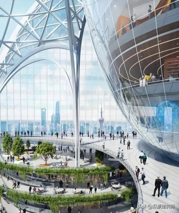 上海北外滩480米高楼方案,北外滩kpf方案