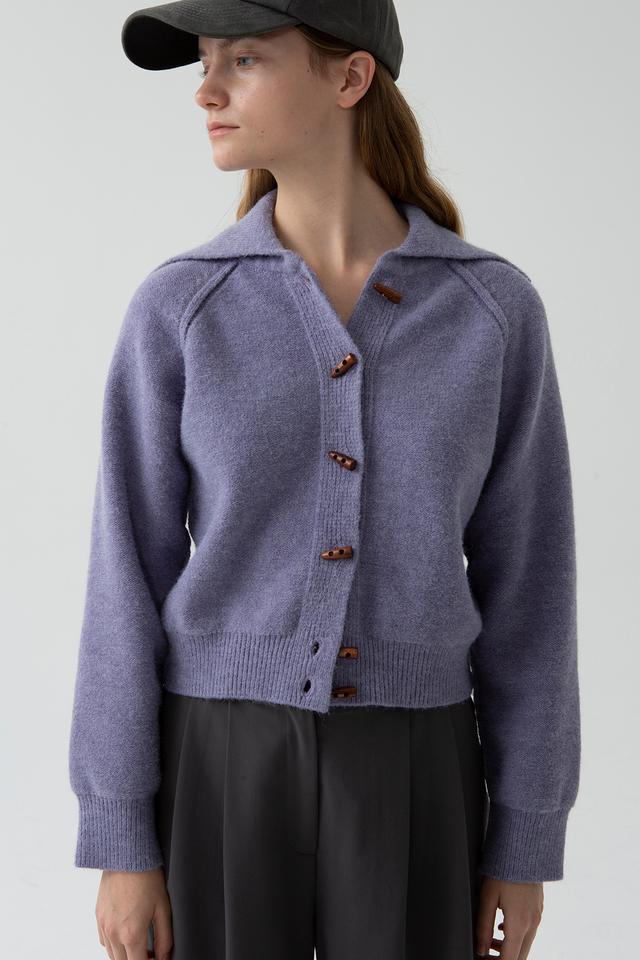 橘色针织开衫毛衣怎么搭配最洋气,2019秋冬女毛衣撞色复古针织开衫