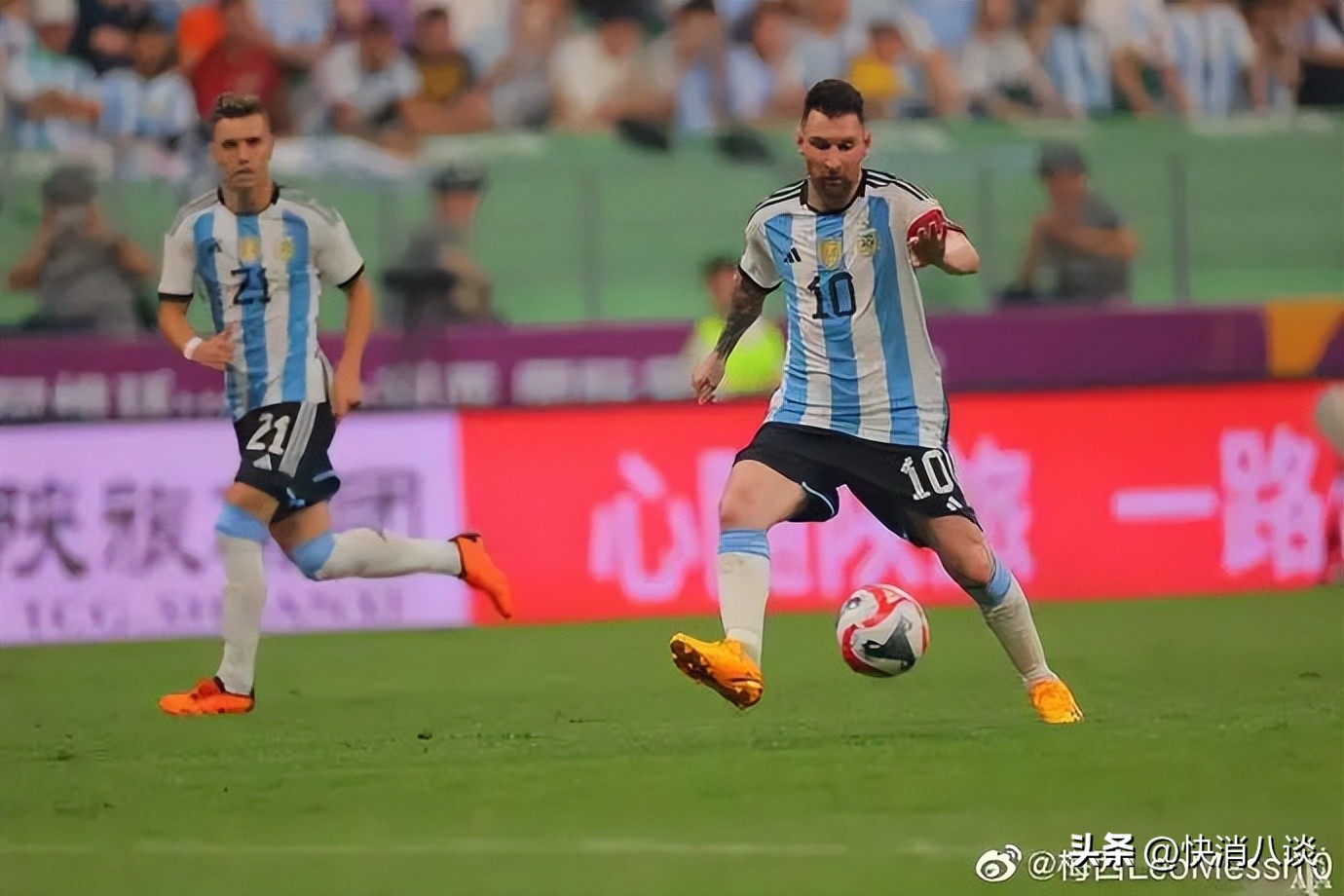 梅西加时赛进球振臂高呼,梅西在新工体破纪录