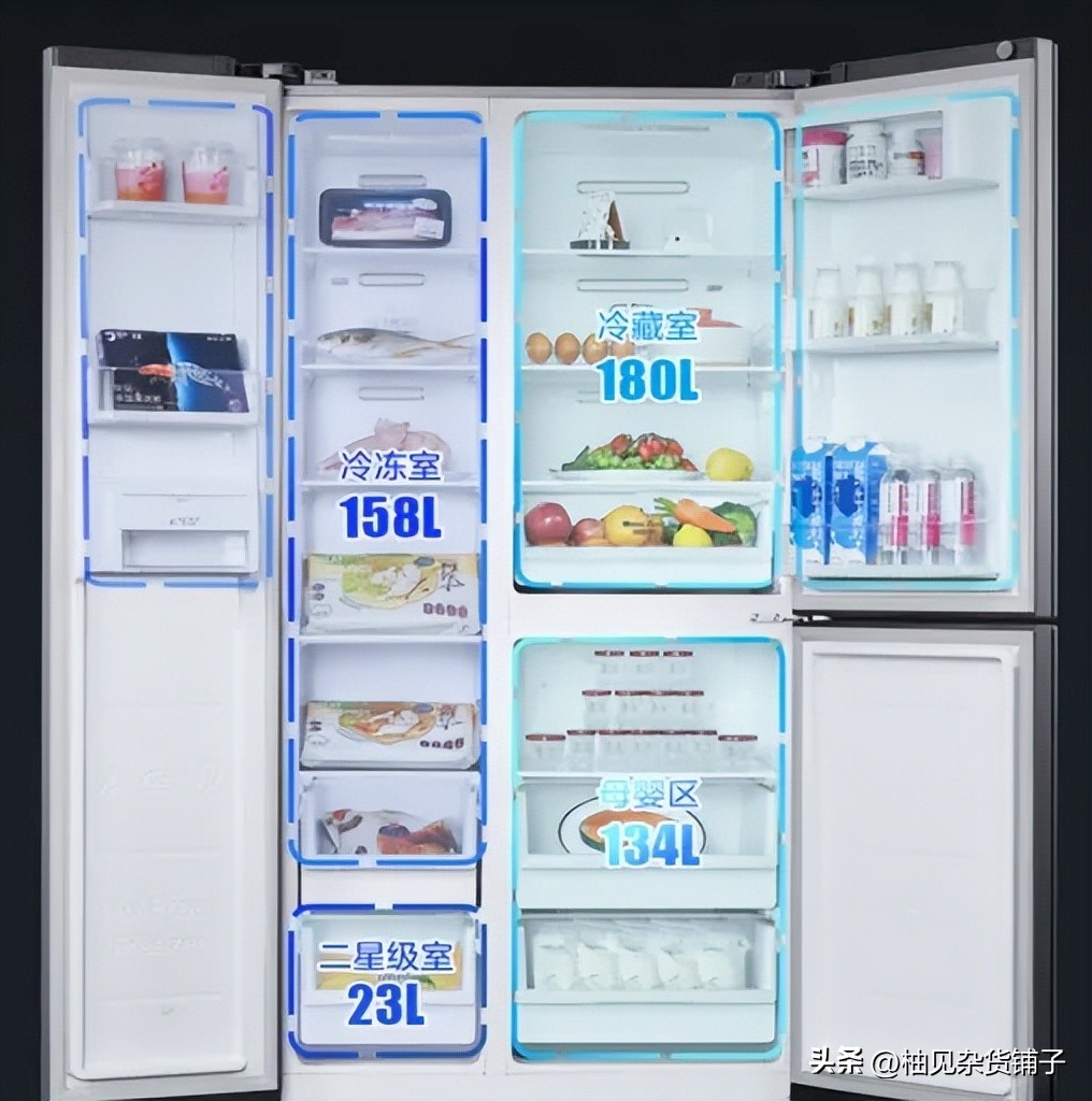 双开门冰箱的款式是什么样的,法式多门冰箱与十字对开门冰箱