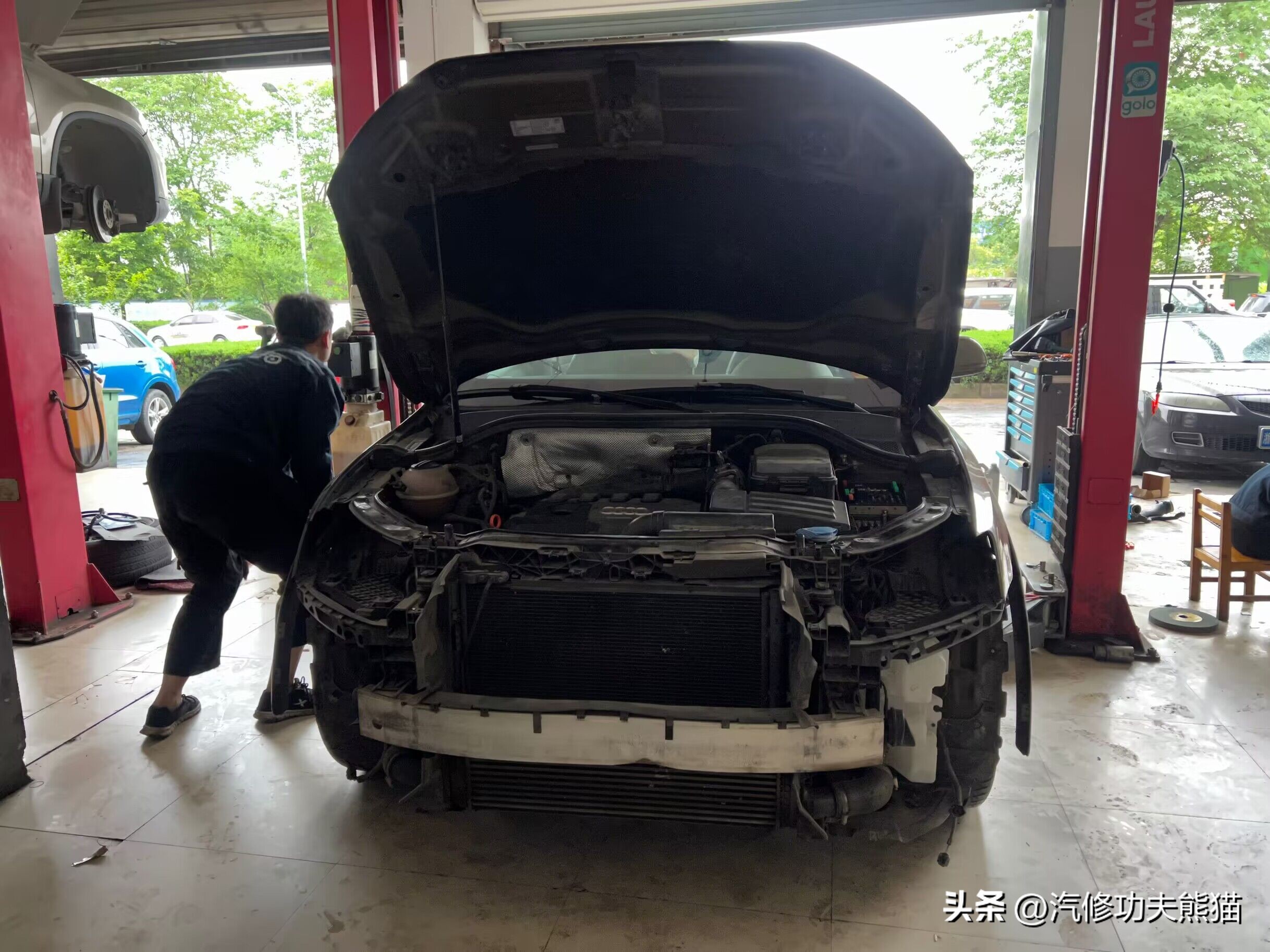 奥迪q3修车,奥迪q3烧机油大修发动机