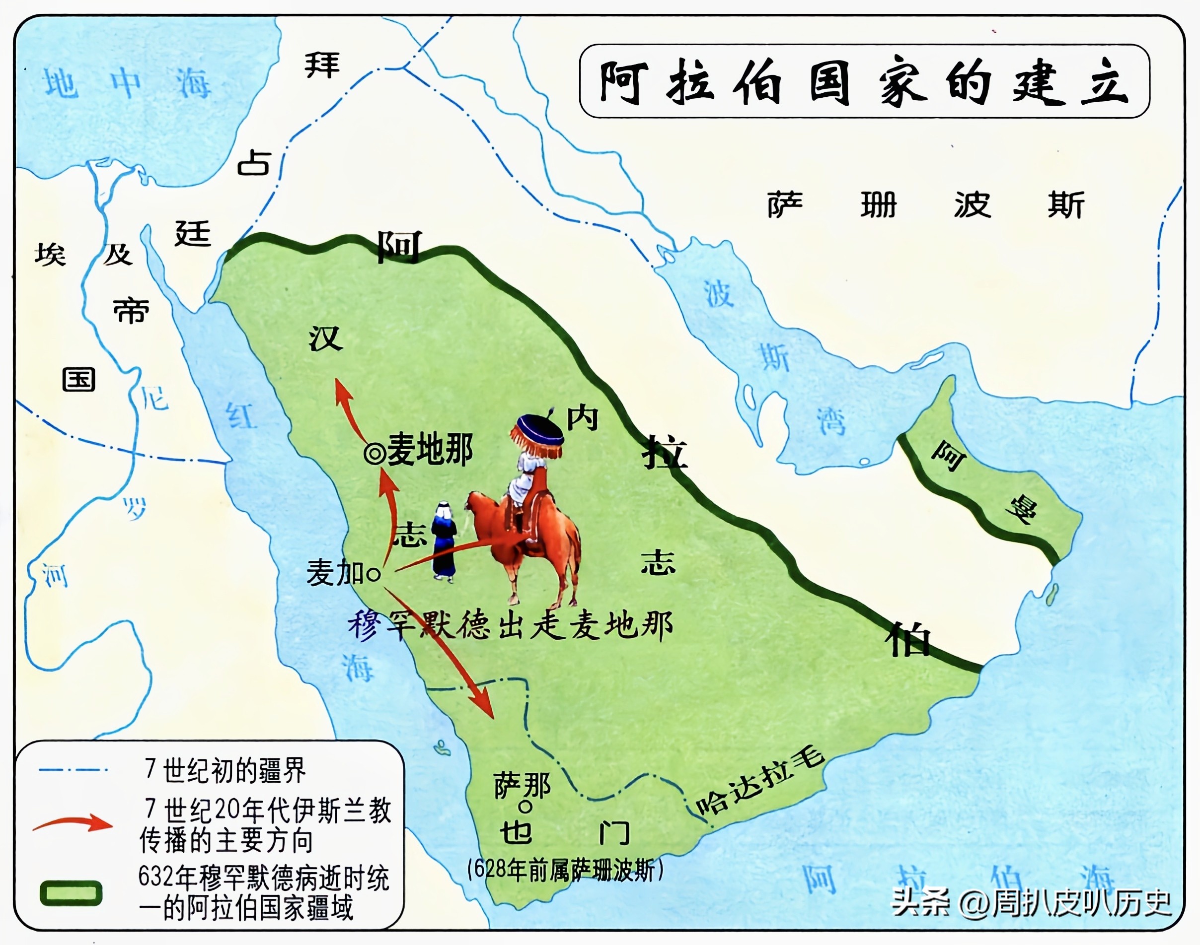 一图看懂阿拉伯帝国,阿拉伯帝国历史详细讲解