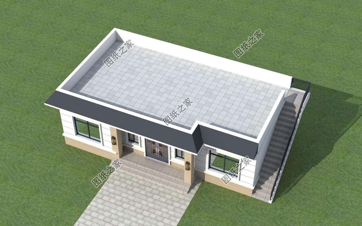 最实用最耐看的一层小别墅,北方农村轻钢一层别墅