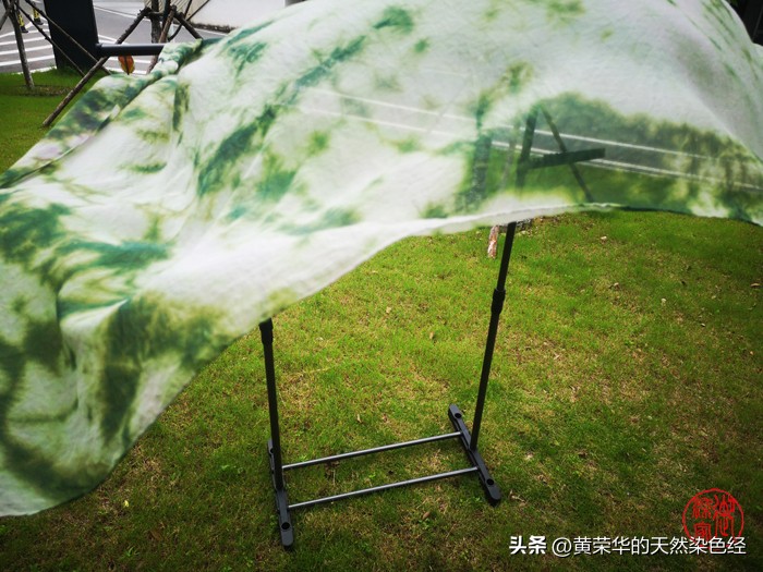 桑蚕丝云染丝巾,水绿云染丝巾