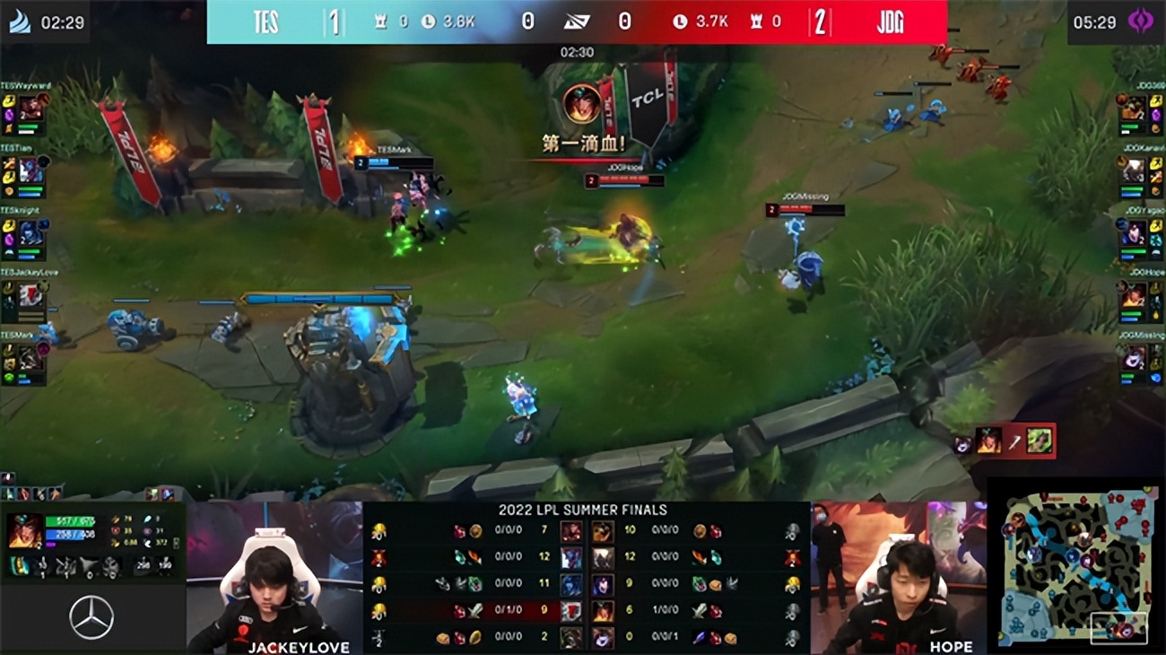 LPL夏季赛JDG胜TES,LPLJDG胜TES夺冠