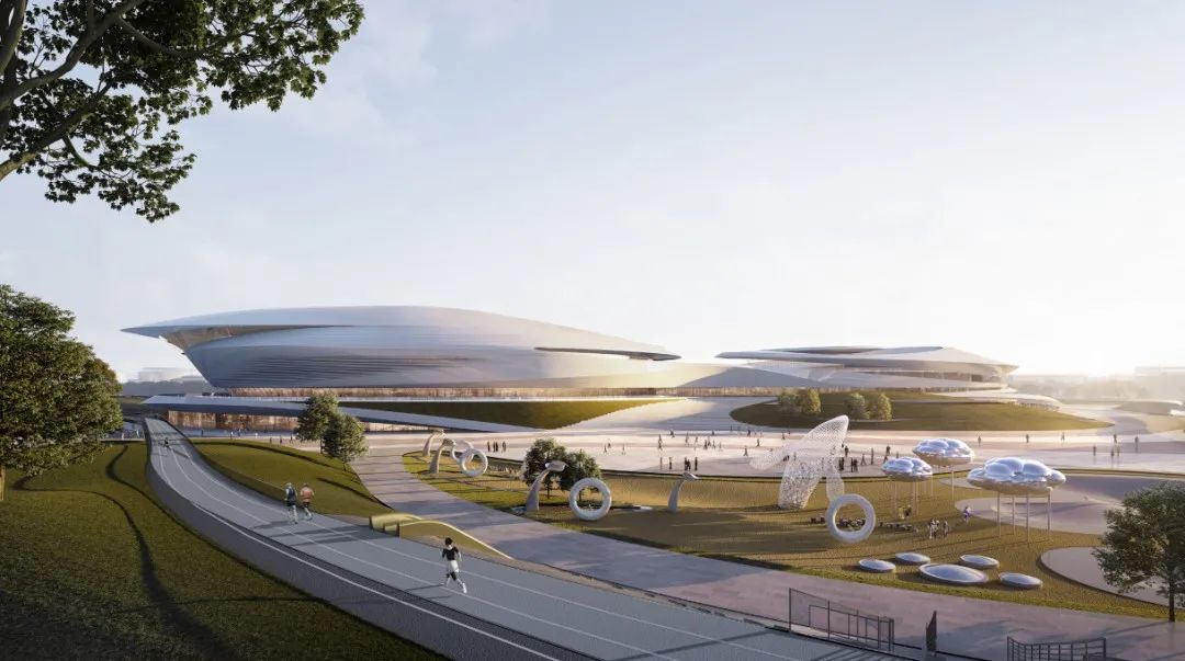 八角湾体育公园航拍,八角湾体育公园建好了吗