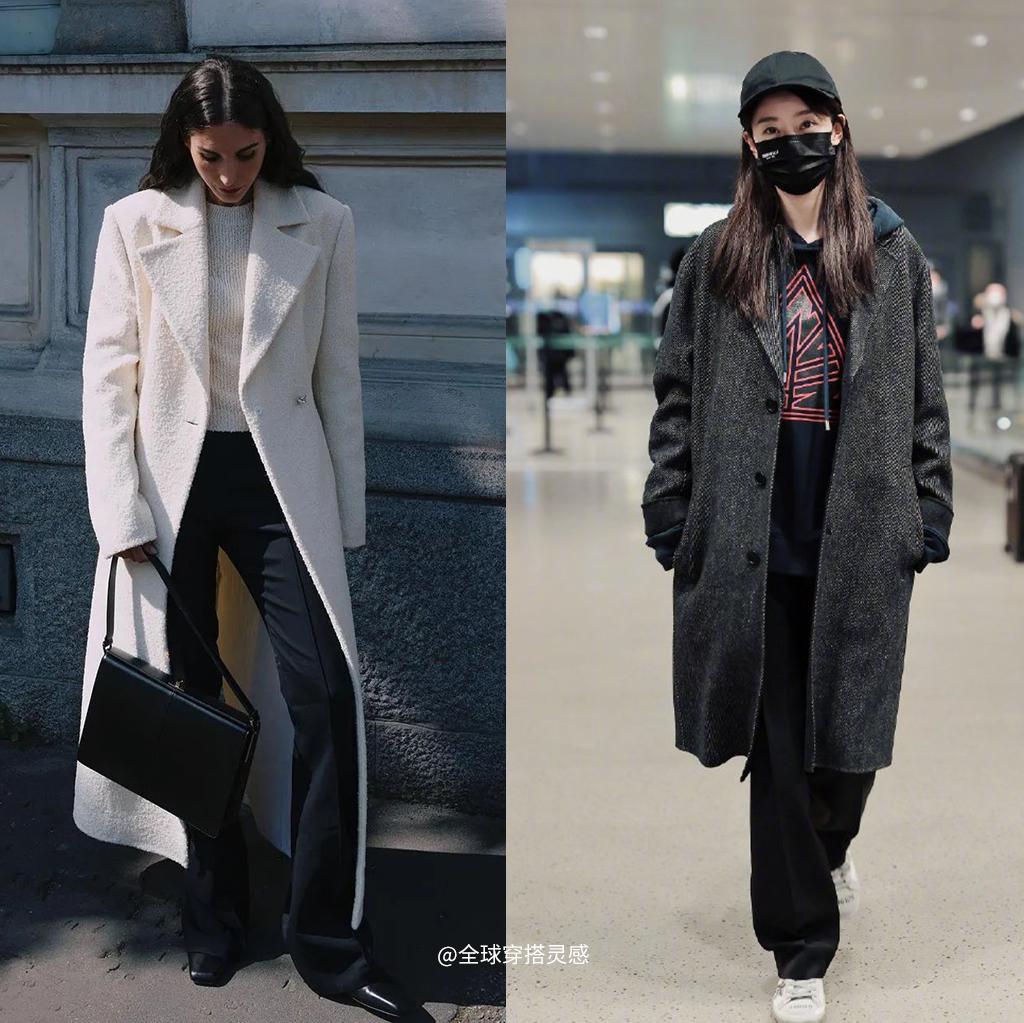 冬季呢子衣小个子穿搭,现在冬季上下衣穿搭