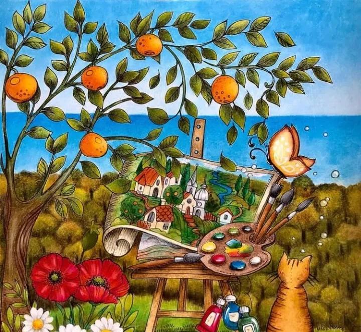 100幅初学者彩铅画花卉,100张新手彩铅临摹图片