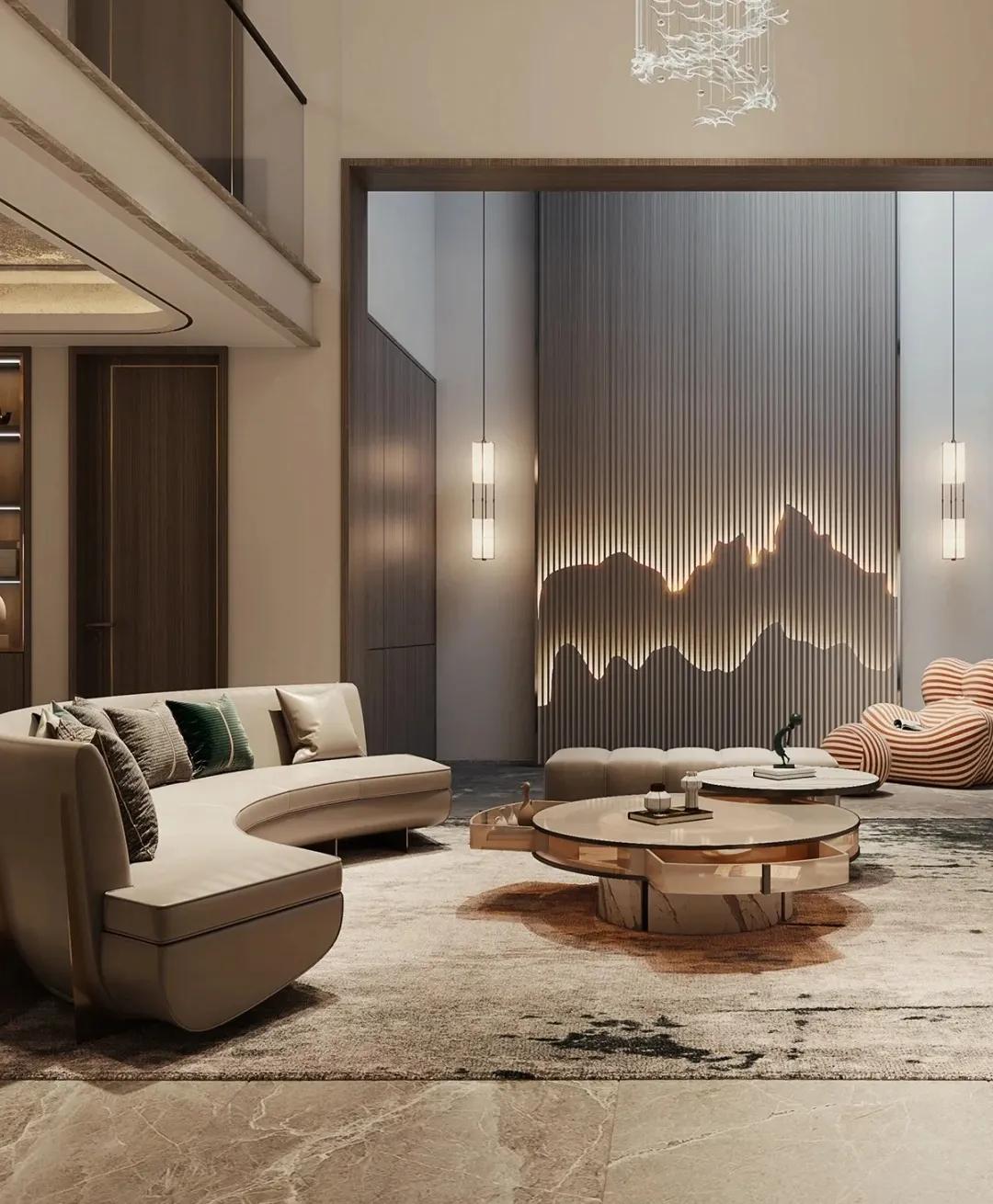 新中式风格装修120平米左右的房子,大平层新中式200-300平装修效果图