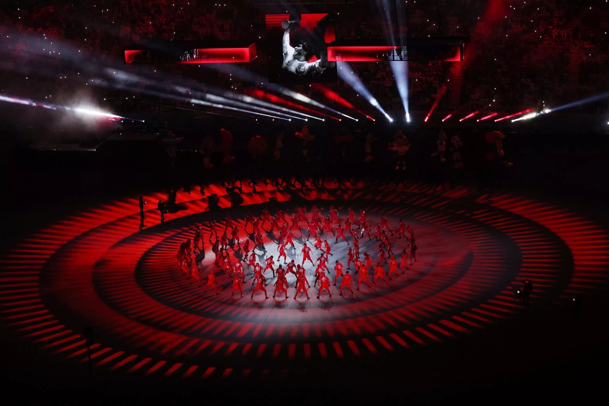 2022卡塔尔世界杯开幕式,壮观的开幕式