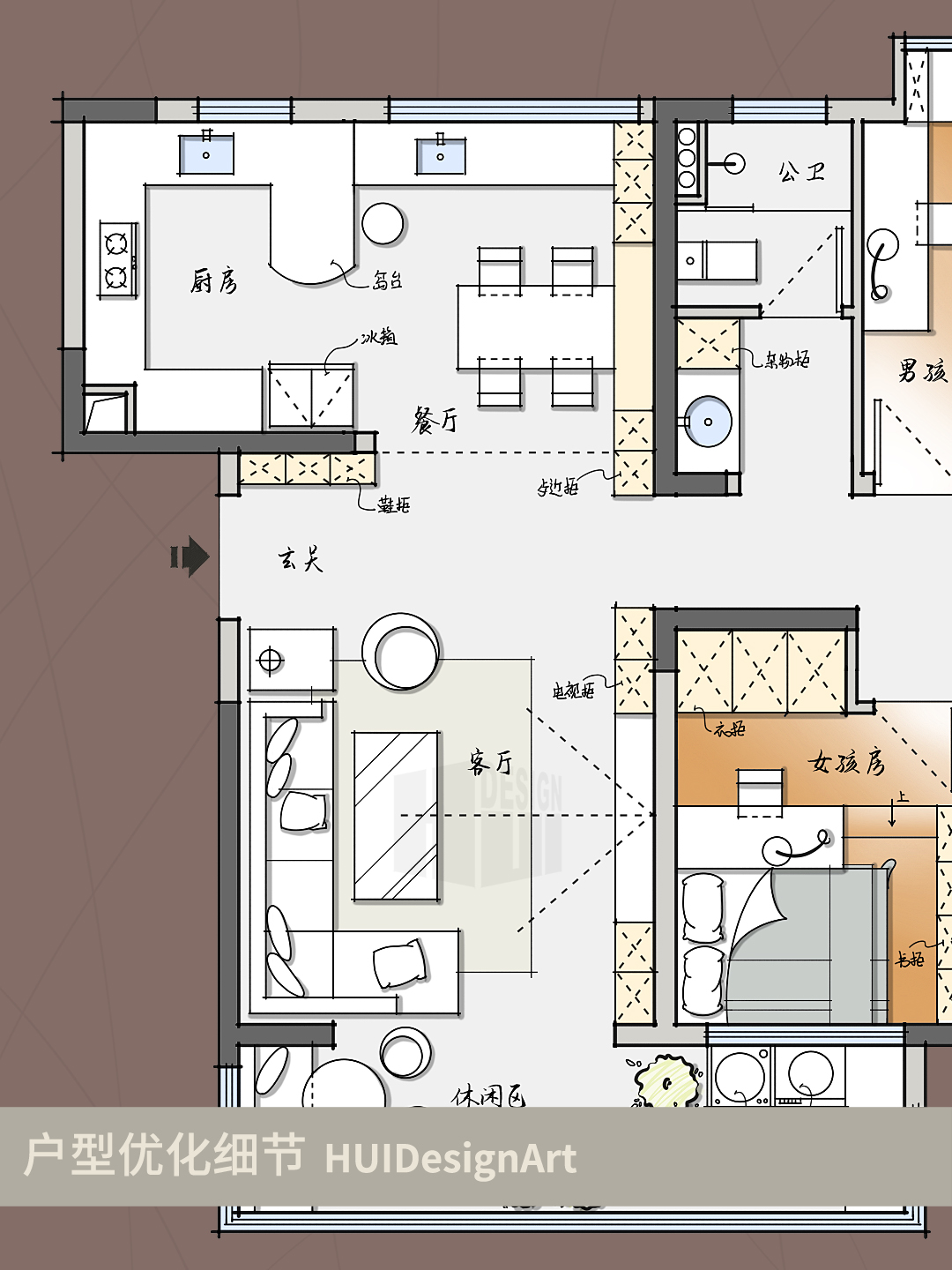 入户门正对阳台如何优化,入户门直对主卧房门