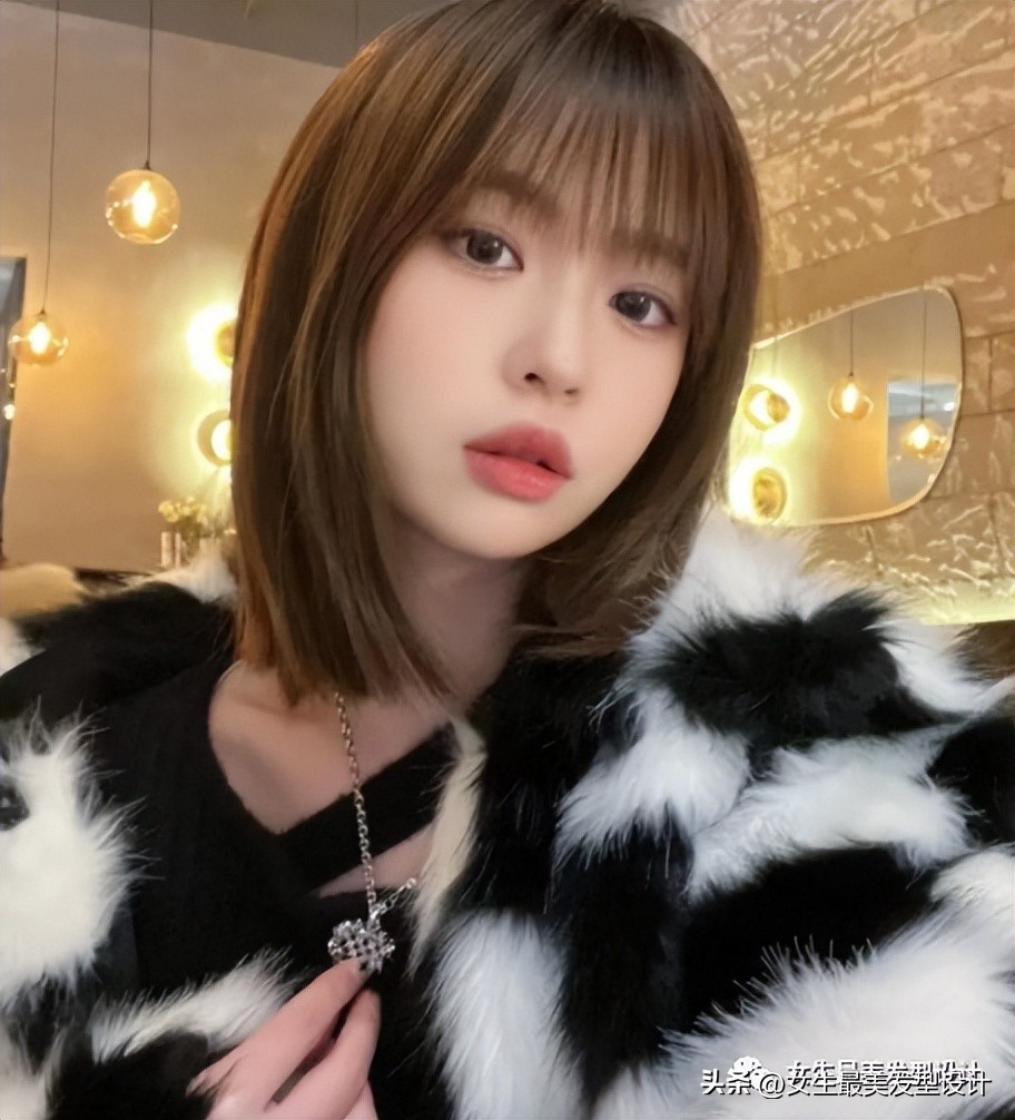 女生又酷又飒齐肩发打理,齐肩短发内扣优雅酷飒发型