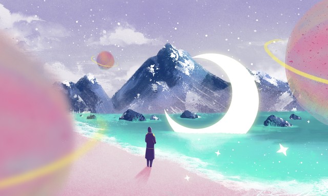 月亮寄托相思的诗句,月亮星星相伴的诗句