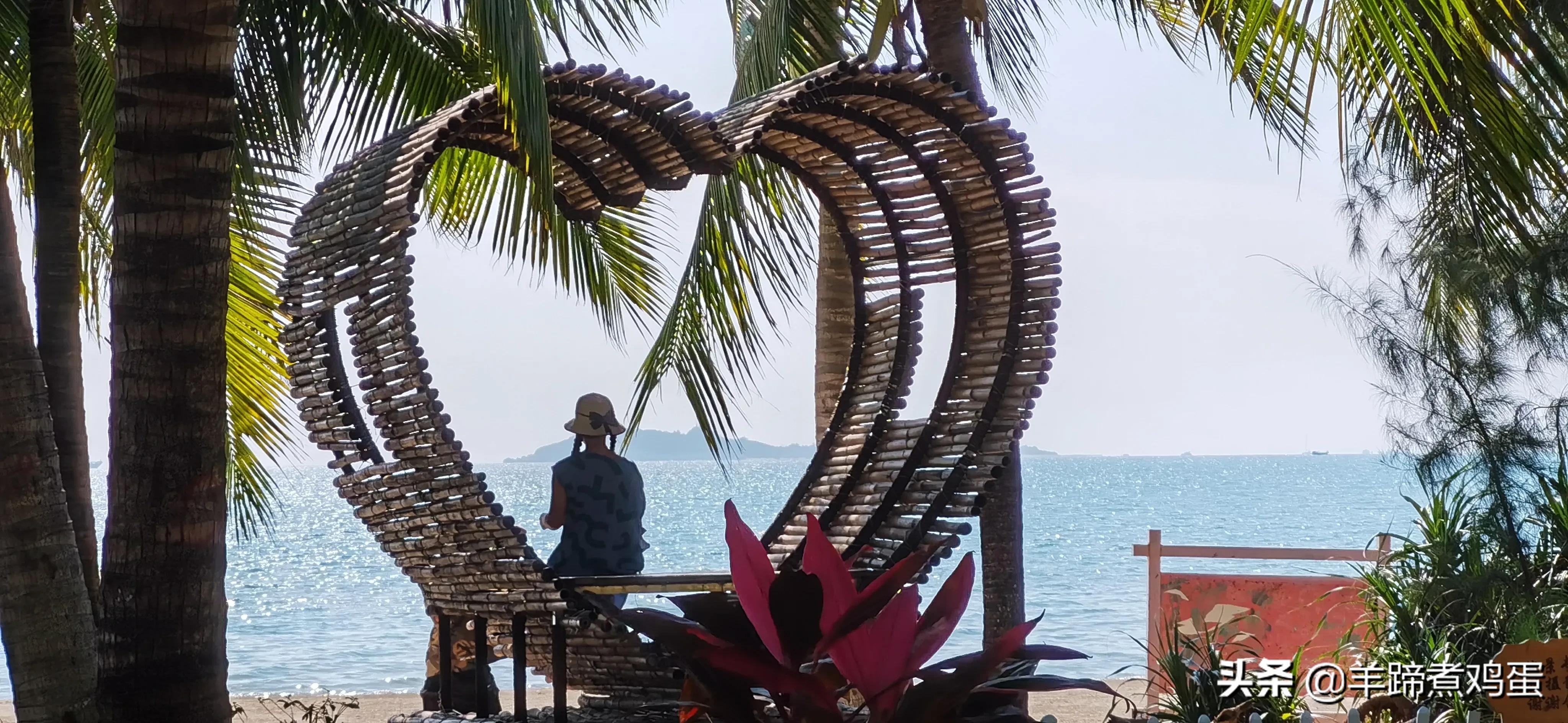 三亚椰梦长廊日落绝美,三亚湾椰梦长廊看夕阳最佳观赏点
