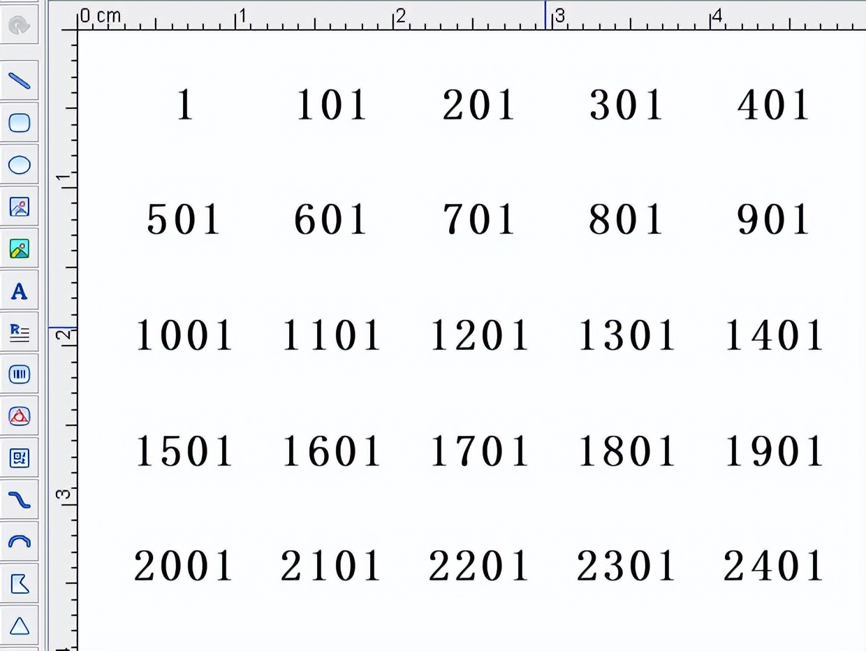 如何制作序列标签图表教程,批量制作竖版标签