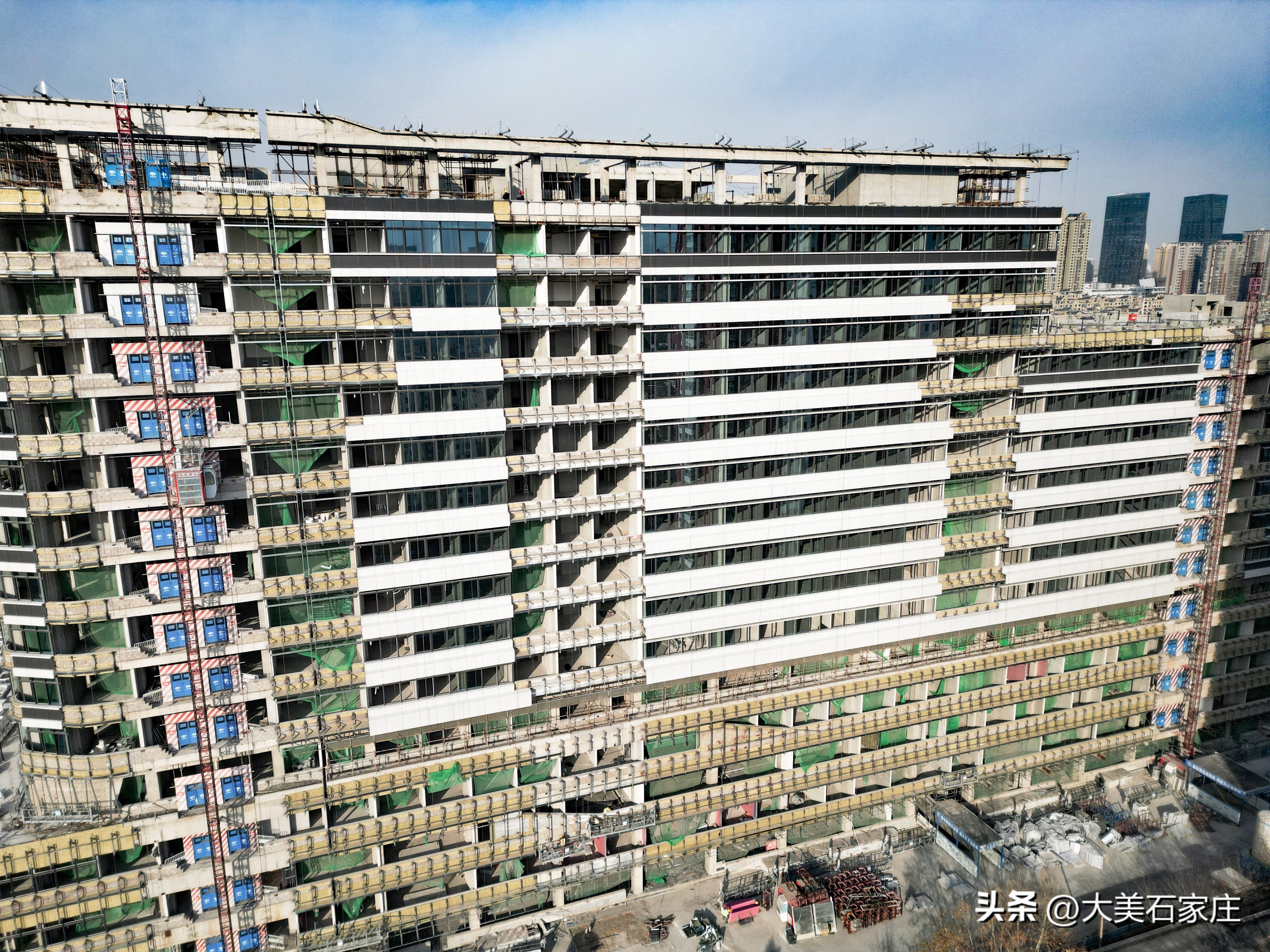 河北医科大学第四医院东院医疗综合楼项目航拍