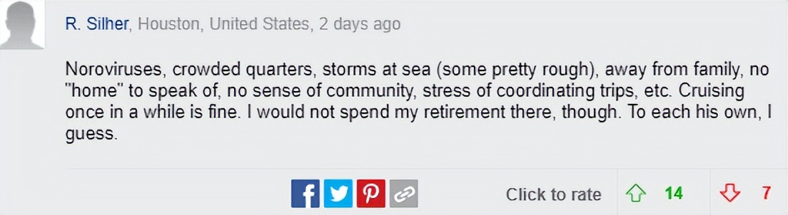 美国50岁夫妇辞职卖光家产，退休爽住游轮：比房贷便宜多了