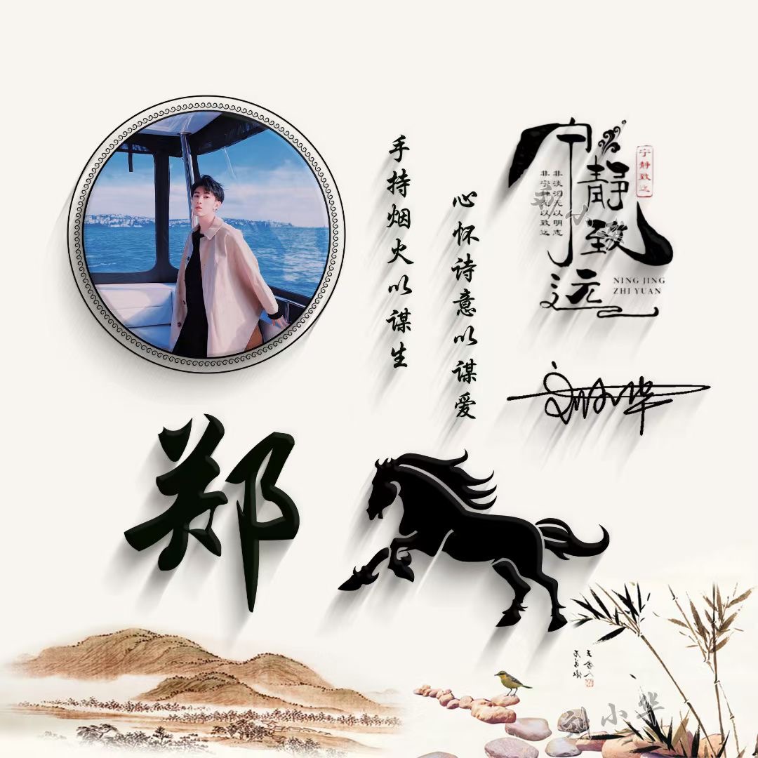 火遍全网的微信姓氏头像好看,姓氏头像励志奋斗版