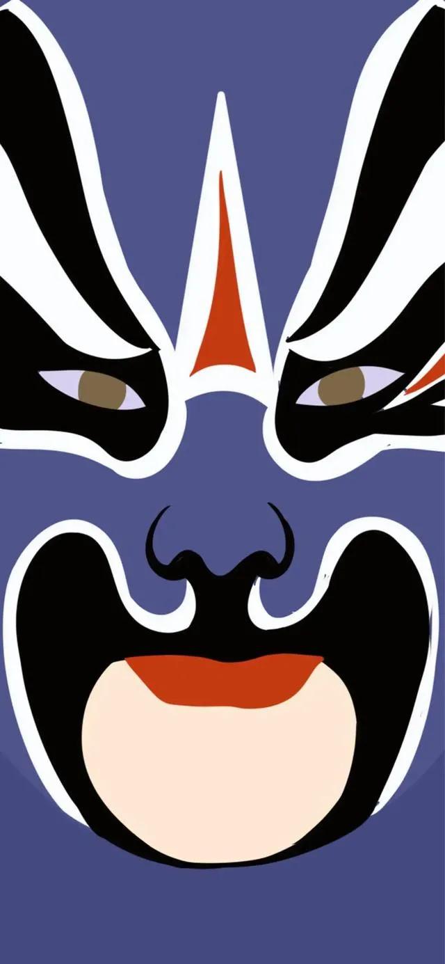 主题壁纸京剧脸谱,国潮京剧脸谱卡通壁纸