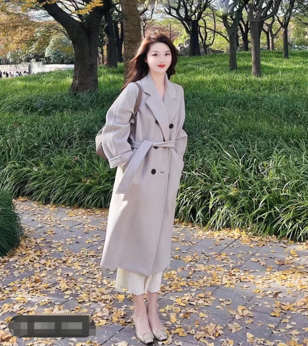 燕麦色大衣内搭什么颜色毛衣,燕麦色大衣高级穿搭图片