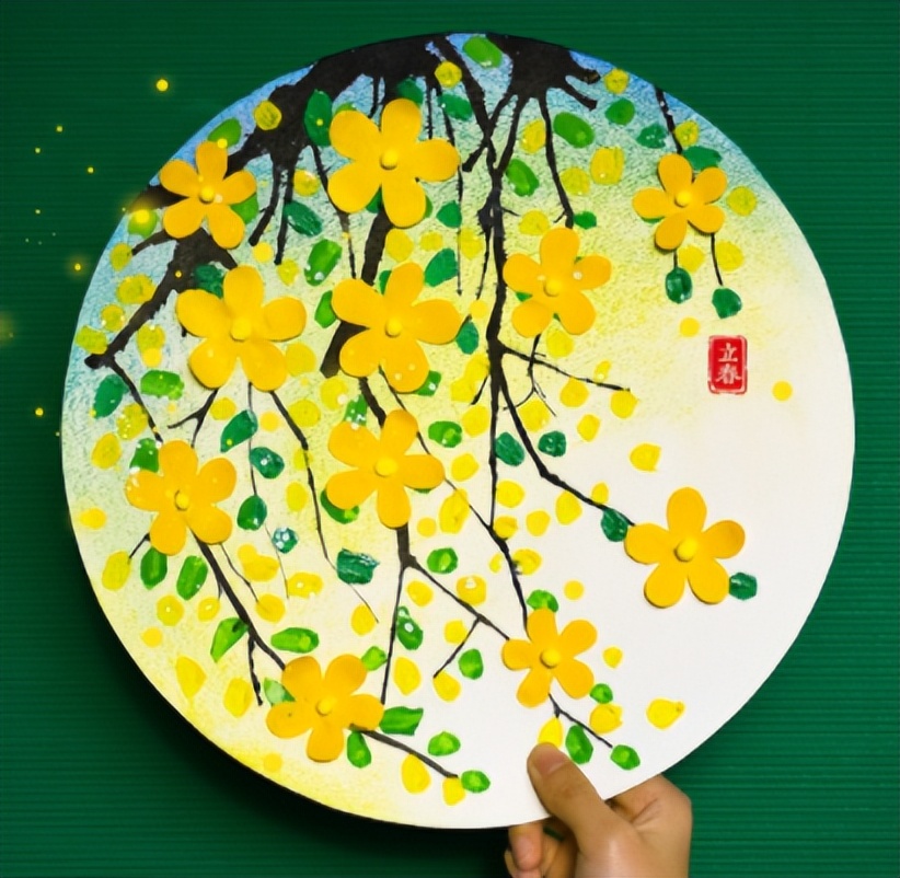 幼儿园寻找春天美术活动,寻找大自然春天幼儿园绘画简单