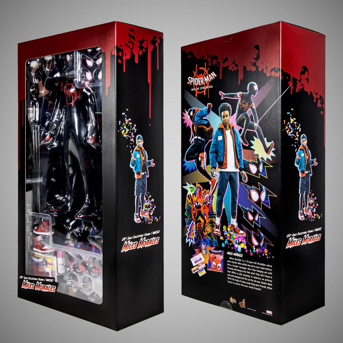 3头雕2套衣服，这个小黑蛛太好玩了：HotToys平行宇宙版迈尔斯