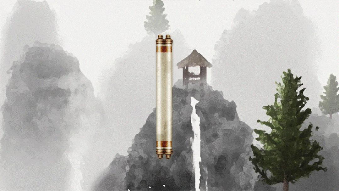 ppt竹简卷轴,古诗卷轴ppt高级动画怎么做