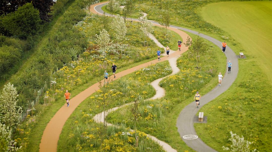 【运动社区】英国北约克郡Sowerby村打造的新公园