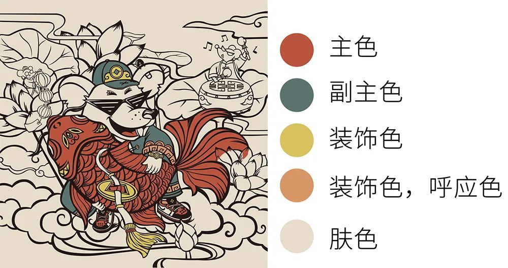 国潮风海报排版,国潮风插画作品介绍