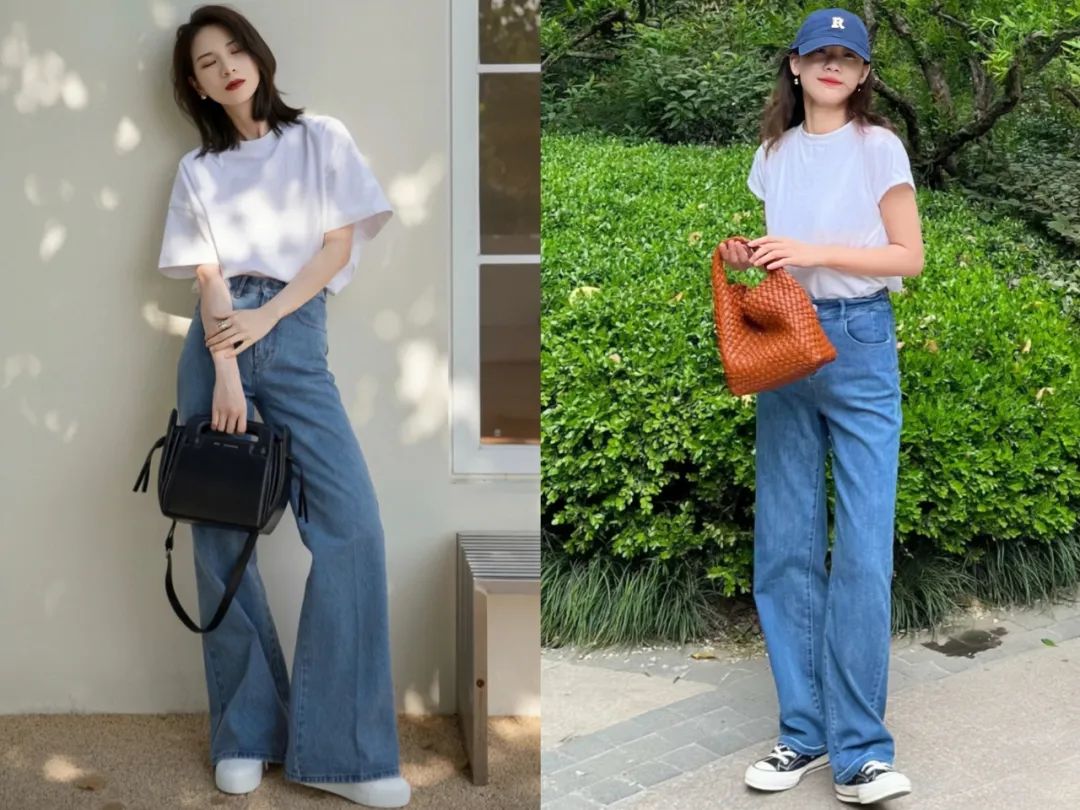 蓝白搭配氛围感穿搭,蓝白搭配清爽又迷人