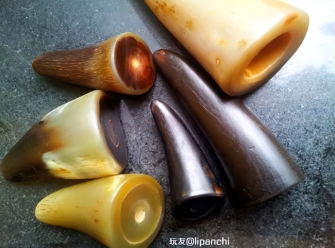 牦牛角盘玩前后对比,牦牛角能盘出包浆吗