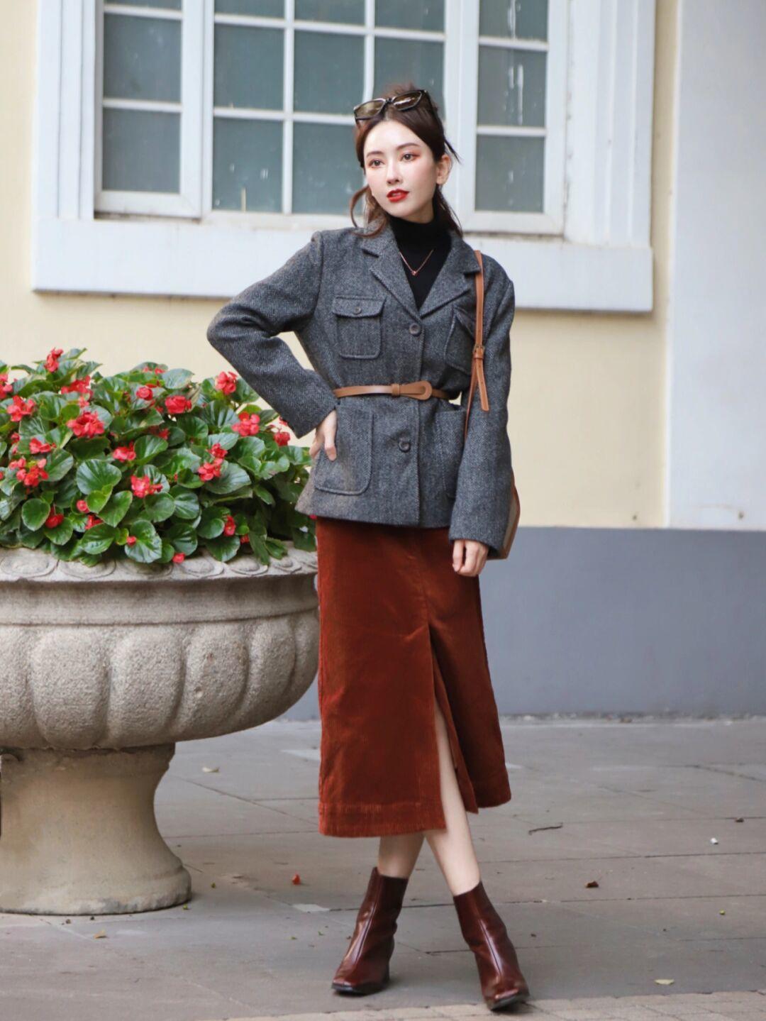 职场OL冬季离不开“羊毛西装”，借鉴这组搭配，日常通勤也很时髦