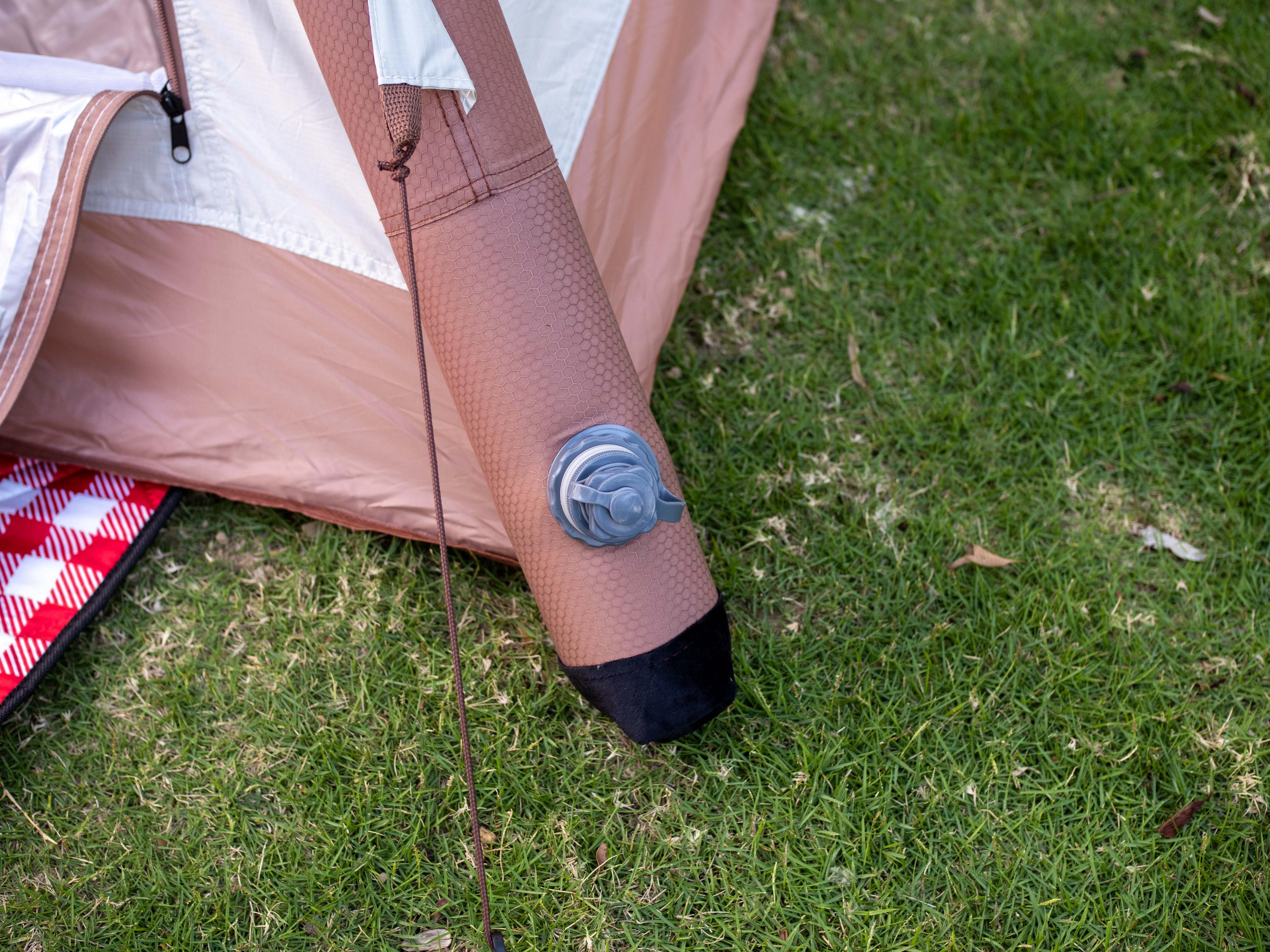 户外露营神器电动,自动充气帐篷露营体验