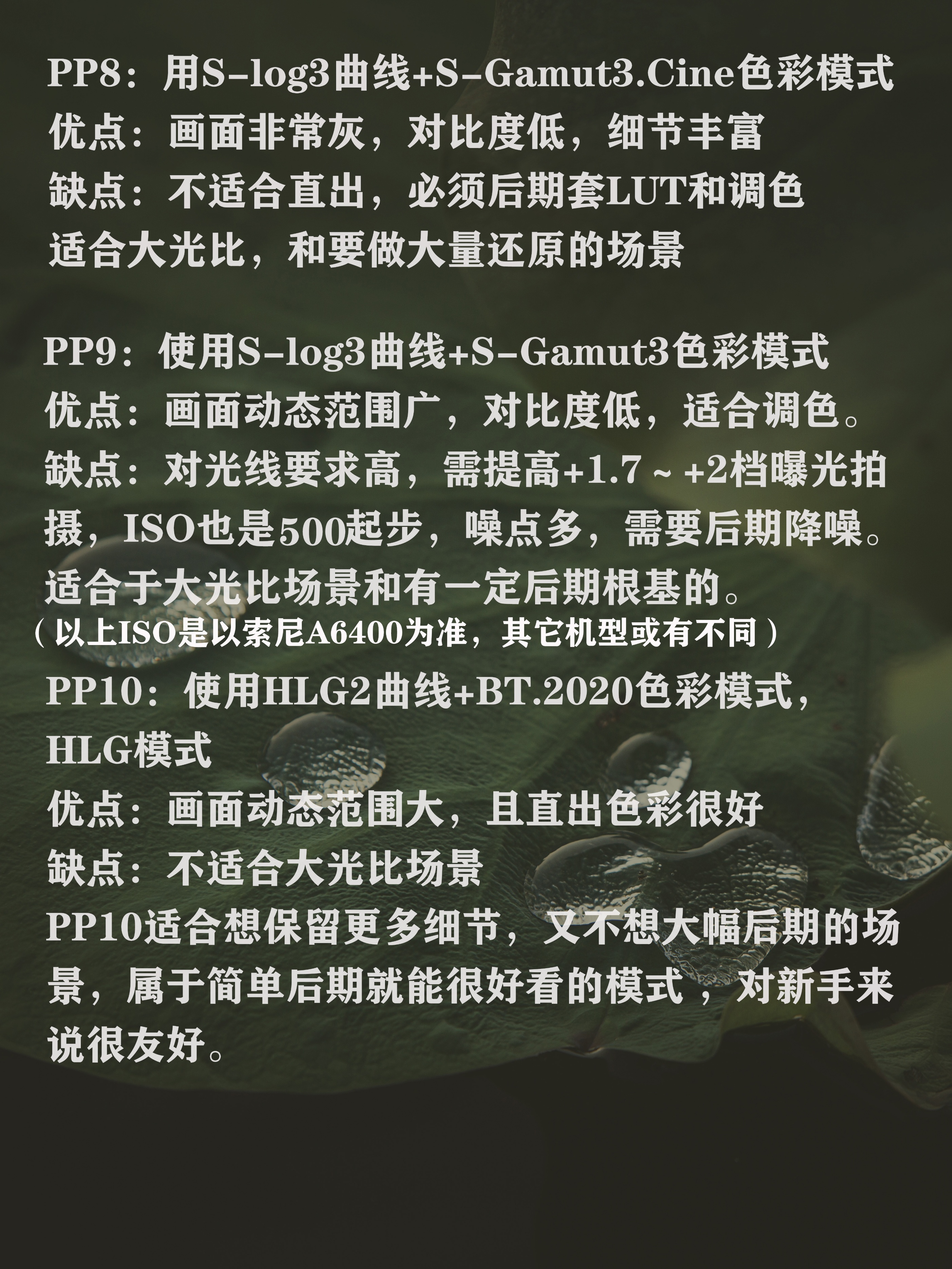 关于索尼pp值,索尼pp值的曝光怎么设定