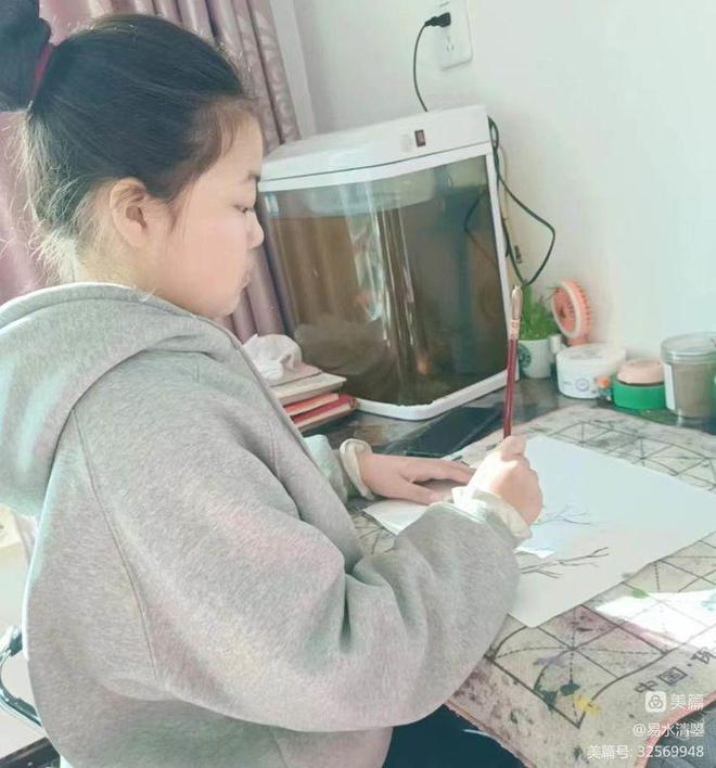 易水书画工作室部分小画家网课花絮