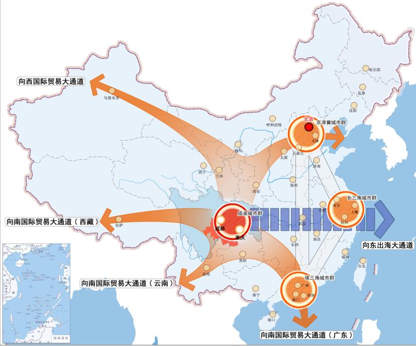 成渝双城经济圈pk长江中游城市群,成渝为啥成为第四极