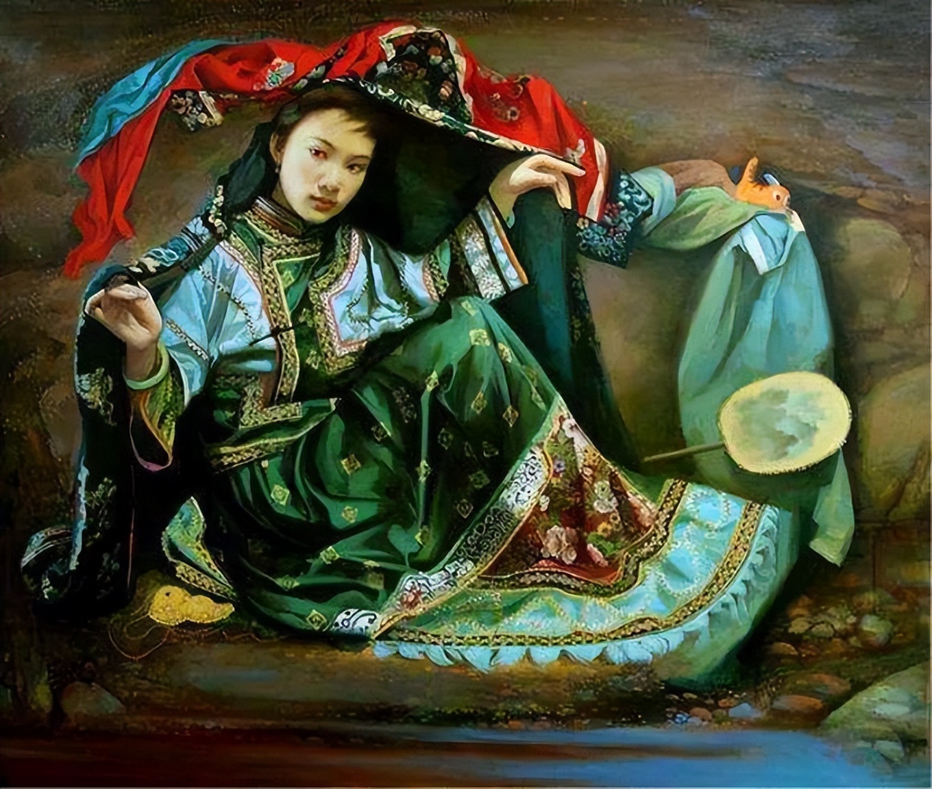 一个喜欢用上帝视角绘画女性人体美的画家，《心中的美好》舒展美