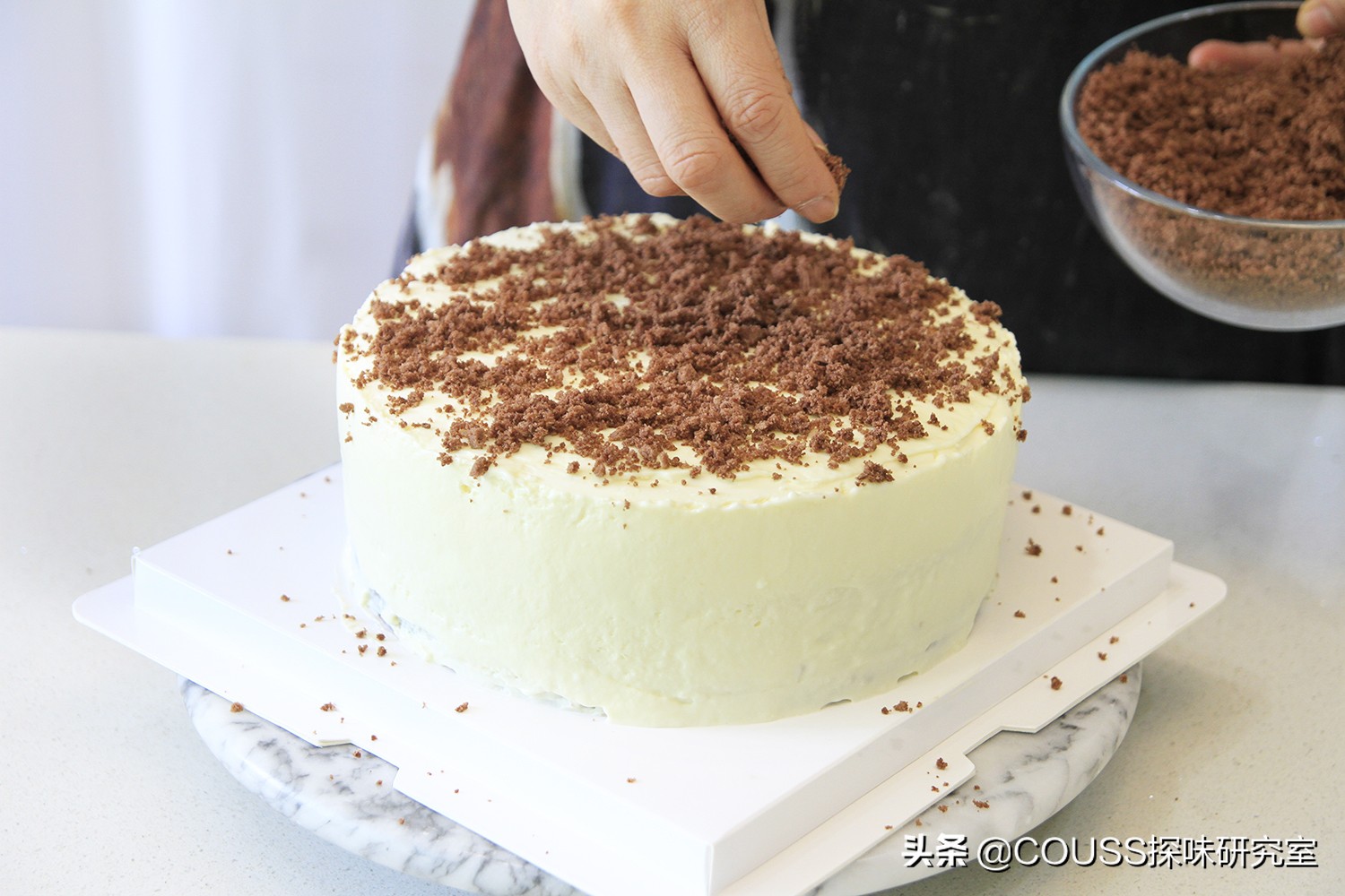 奥利奥巧克力酥粒芝士蛋糕做法,6寸巧克力芝士蛋糕最佳配方